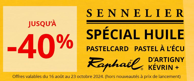 Jusqu'à -40% sur un sélection de produits Sennelier